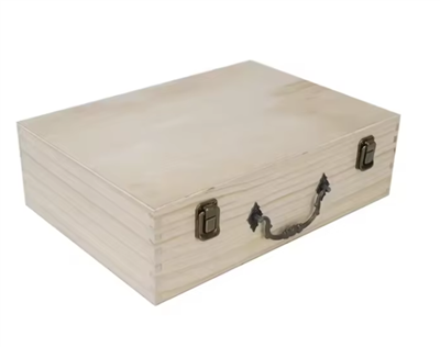 Blwch Pren Paulownia ar gyfer Storio